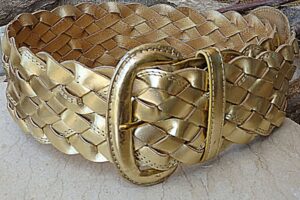 Tiger leather belt